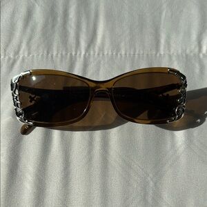 Brighton , like new Elegant Brown Sunglasses with Silver Accents